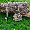 Vintage Alloy Viking Coil Dragon Pendant Necklaces for Men WG3CB88-02-1