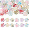 30Pcs 6 Colors Luminous Resin Cabochons CRES-TA0001-79-1