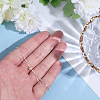 2Pcs 925 Sterling Silver Box Chain Slider Bracelet Making MAK-BBC0001-23-3