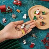 Yilisi 18Pcs 18 Style Christmas Bell & Tree & Sock & Snowman & Candy Cane Enamel Pin JEWB-YS0001-10-7