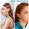 Brass Hoop Earrings AJEW-GO00056-5