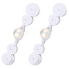 12Pcs Polyester Resin Cheongsam Buckle for Chinese Formal Dress DIY-CY0001-86B-6