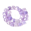 Electroplate Crackle Imitation Jade Glass Beads Strands EGLA-Q135-02A-A02-2