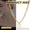 1Pc 304 Stainless Steel Letter Pendant Necklaces NJEW-LP0001-33Z-G-2