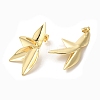 Brass Stud Earrings for Women EJEW-M251-04G-2