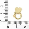 Brass Micro Pave Clear Cubic Zirconia Twister Clasps KK-P293-02E-G-3