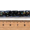 Handmade Dichroic Foil Glass Beads Strands DICH-U001-09F-5