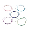 Adjustable Natural Gemstone Beads Braided Bead Bracelets for Women BJEW-MZ00286-2