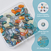 80Pcs 8 Colors Transparent Electroplate Glass Beads EGLA-HS0001-03-4