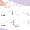 Unicraftale 40Pcs 4 Style 316L Surgical Stainless Steel Hoop Earring Findings STAS-UN0053-40-3