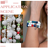 1500Pcs 3 Colors ABS Plastic Imitation Pearl Round Beads MACR-HY0001-20-5