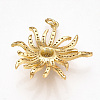 Brass Micro Pave Cubic Zirconia Pendants X-ZIRC-T004-21G-3