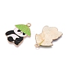 Panda Theme Alloy Enamel Pendants ENAM-T020-34C-2