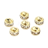 316 Surgical Stainless Steel Rhinestone Spacer Beads X-STAS-L285-001G-01-1-1