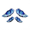 Epoxy Resin Wing Pendants FIND-N005-64B-2