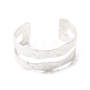 Rack Plating Brass Open Cuff Bangle for Women BJEW-A137-01S-2
