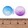 Two Tone Frosted Acrylic European Beads OACR-Q200-38-4