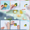 5Pcs 5 Styles Computerized Embroidery Cloth Iron on/Sew on Patches PATC-WR0001-29-3