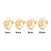 Brass Cup Peg Ring Settings KK-N274-37G-4