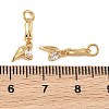 SHEGRACE Brass Micro Pave Clear Cubic Zirconia Pendants XGRQ4N099-712G-3