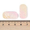 Spray Painted Transparent Glass Connector Charms X1-GLAA-H035-06B-3