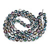 Transparent Electroplate Glass Bead Strands X-EGLA-TAC0003-04J-2