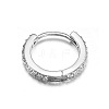 Brass Micro Pave Clear Cubic Zirconia Hoop Cartilage Earrings WG0AF68-05-2