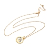 Brass Twelve Constellations Tarot Pendant Necklaces NJEW-Q006-01L-G-2