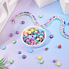 3 Strands 3 Colors Handmade Polymer Clay Beads Strands CLAY-TA0001-85-5