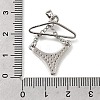 Brass Micro Pave Cubic Zirconia Charms KK-P336-03A-P-3
