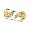 Ion Plating(IP) 304 Stainless Steel Teardrop Thick Hoop Earrings for Women EJEW-I284-16G-2