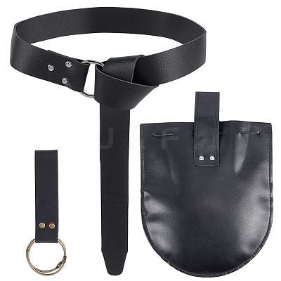 Viking PU Leather Belt Pouch Bag AJEW-CL0003-22A-1