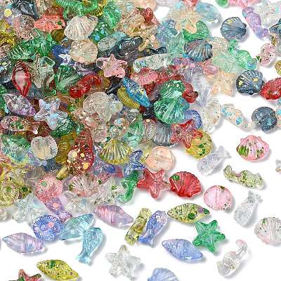 Ocean Transparent Resin Beads RESI-CJC0012-48-1