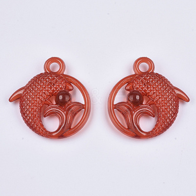 Transparent Acrylic Pendants TACR-T015-043-1