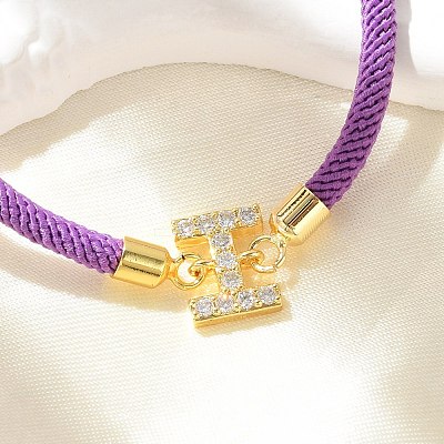Adjustable Nylon Cord Bracelets X-BJEW-C096-01G-09-1
