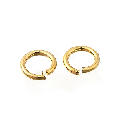Brass Open Jump Rings KK-B147-03B-G-1