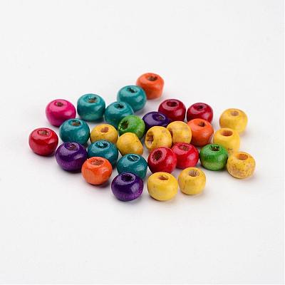 Lead Free Natural Wood Round Beads X-TB092MY-1