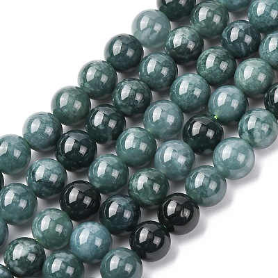 Natural Blue Jade Beads Strands G-H341-8mm-02-1