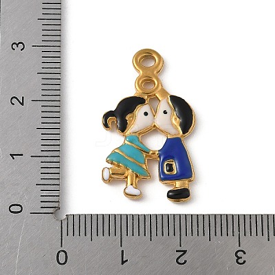 304 Stainless Steel Enamel Pendants STAS-Z153-07G-02-1