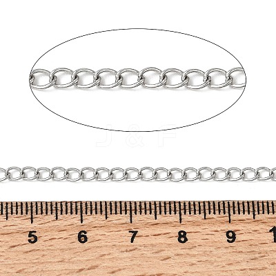 Tarnish Resistant 304 Stainless Steel Curb Chains CHS-R005-100m-01-1