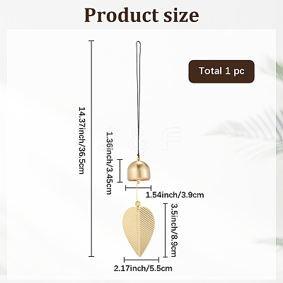 Brass Bell Pendants HJEW-WH20816-010G-A-1