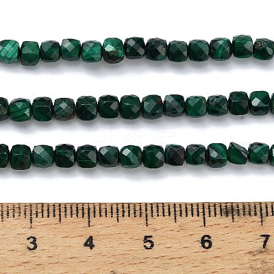 Natural Malachite Beads Strands G-C262-C02-4mm-1