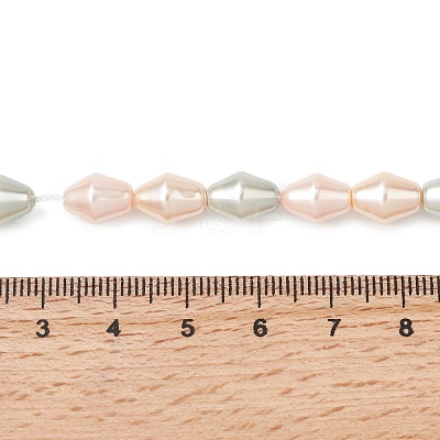 Electroplate Opaque Glass Imitation Pearl Bead Strands EGLA-H113-05D-1