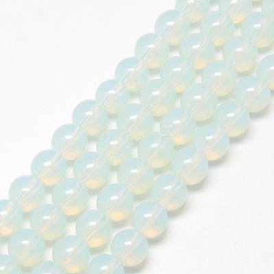 Baking Paint Glass Beads Strands DGLA-Q023-6mm-DB1-1