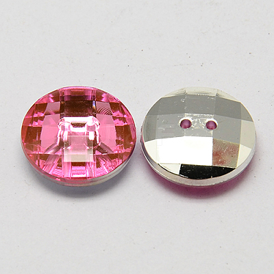 Taiwan Acrylic Rhinestone Buttons BUTT-F022-10mm-26-1