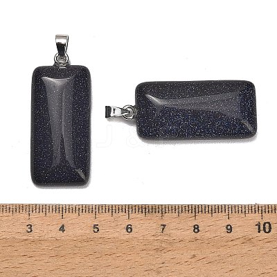 Synthetic Blue Goldstone Pendants GG-CBAA0EE-01P-04-1