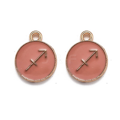 Alloy Enamel Pendants ENAM-S124-01B-11F-1