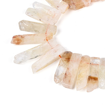 Natural Citrine Beads Strands G-R419-23-01-1