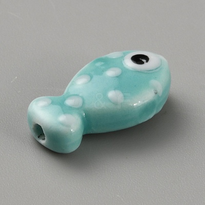 Handmade Porcelain Beads PORC-WH20001-02H-1
