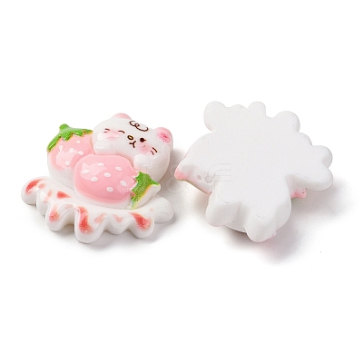 Cat Theme Opaque Resin Cabochons CRES-Z010-01D-1
